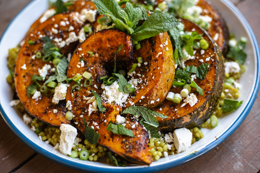 Roasted Pumpkin Salad with Pearl Couscous