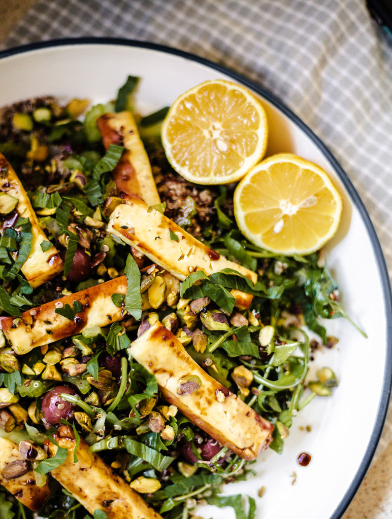 Quinoa, Grape & Haloumi Salad