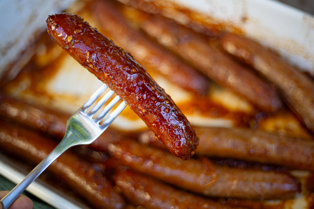 Sticky Honey Glazed Sausages