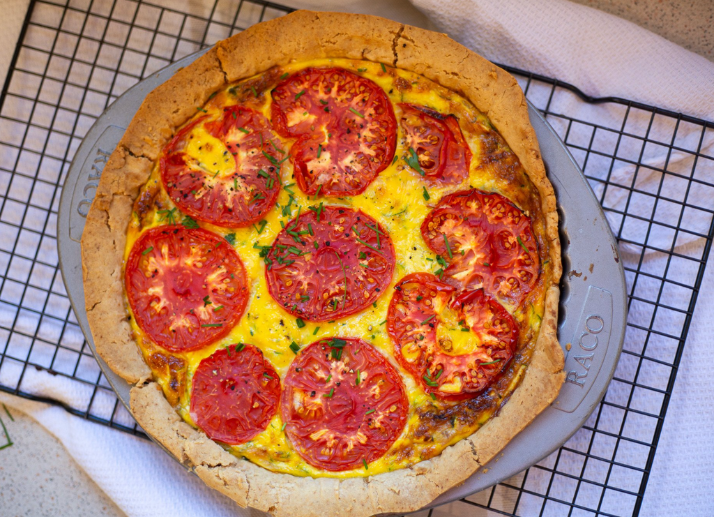 Tuna, Tomato & Zucchini Quiche