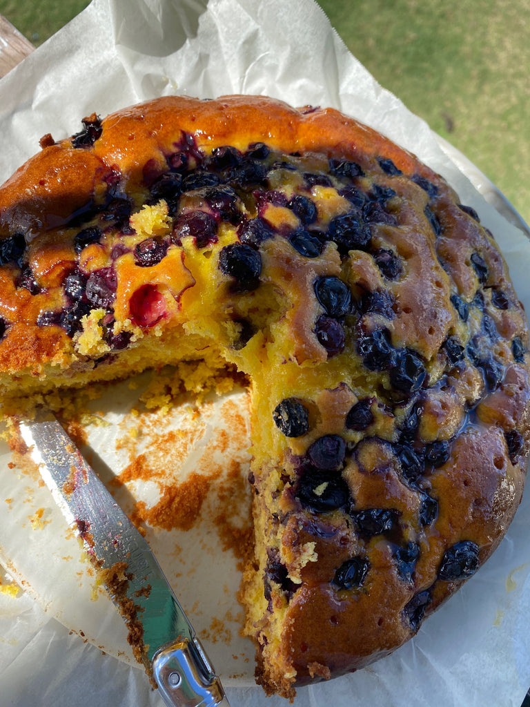 Whole Orange & Blueberry Cake